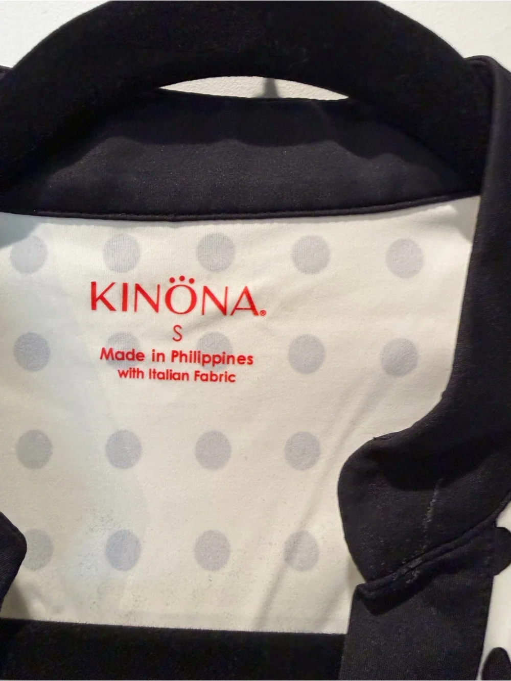 Kinona Black & White Polka Dot Sleeveless V-Neck Top Golf Dress - Picture 4 of 5